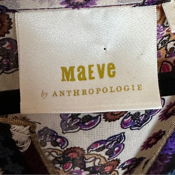 Maeve Anthropologie Small Quartier Latin Patchwork Mini Dress Bohemian Colorful - Picture 3 of 16